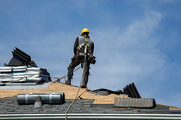 Professional Gutter Installation technician working in Seaside Park, NJ
